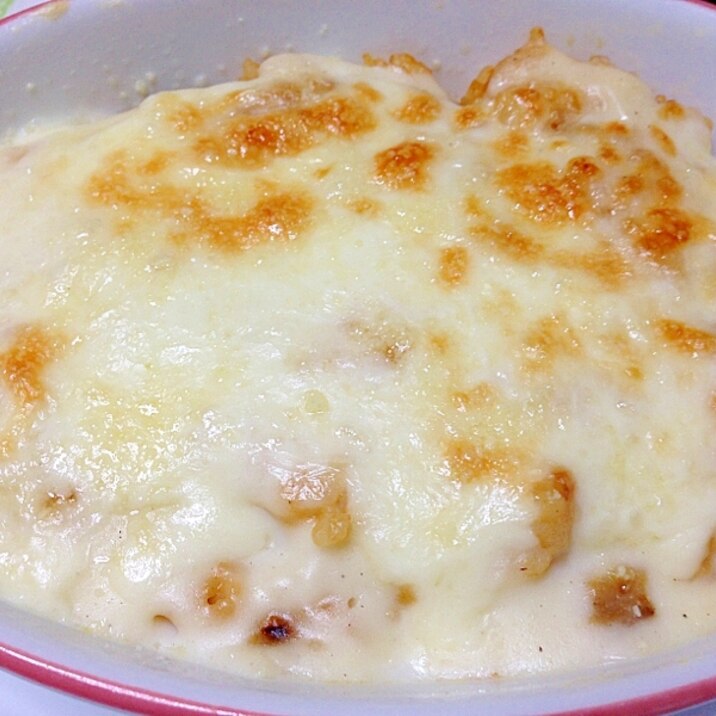 ホワイトソースとチキンライスのドリア レシピ 作り方 By く Qoo 楽天レシピ